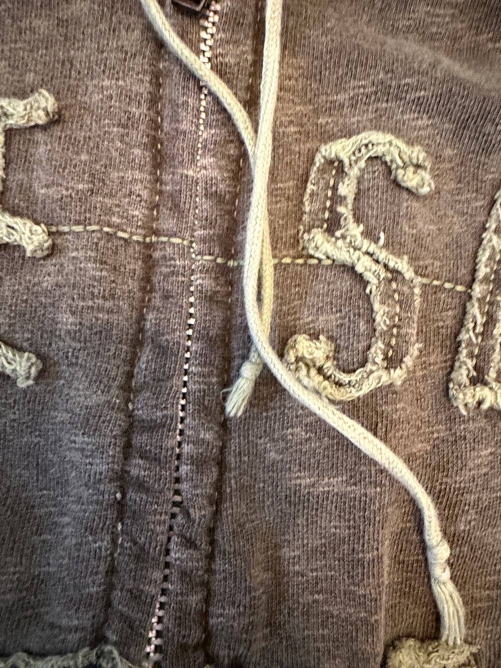 Diesel vintage Olive/Light Green Distressed Zip Hoodie - Picture 9 of 14